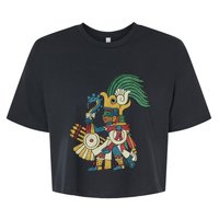 Huitzilopochtli Aztec God Aztec Mythology Mayan Sun War God Bella+Canvas Jersey Crop Tee