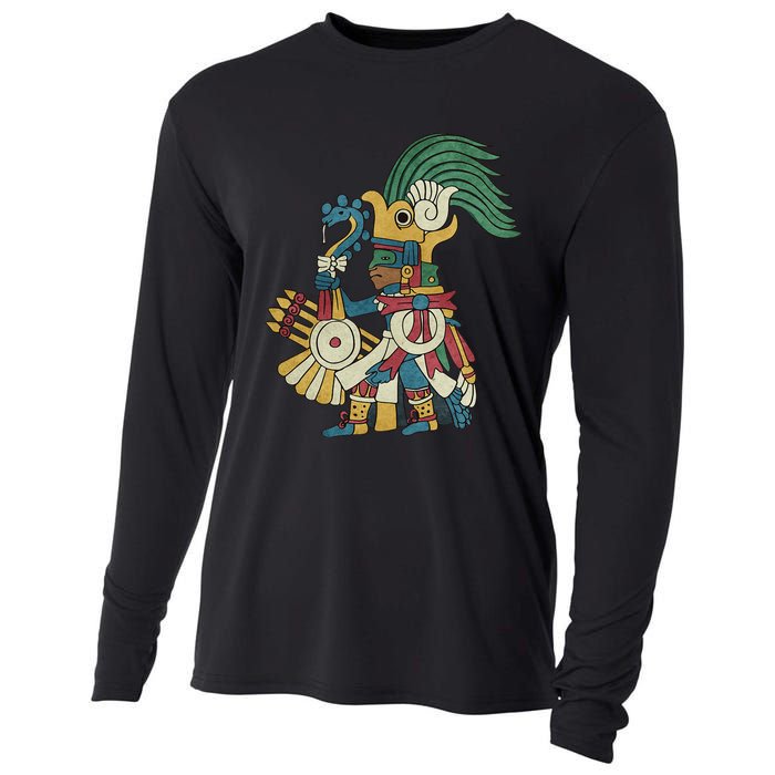 Huitzilopochtli Aztec God Aztec Mythology Mayan Sun War God Cooling Performance Long Sleeve Crew