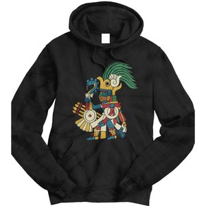 Huitzilopochtli Aztec God Aztec Mythology Mayan Sun War God Tie Dye Hoodie