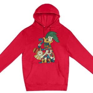 Huitzilopochtli Aztec God Aztec Mythology Mayan Sun War God Premium Pullover Hoodie