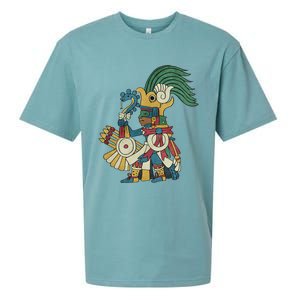 Huitzilopochtli Aztec God Aztec Mythology Mayan Sun War God Sueded Cloud Jersey T-Shirt