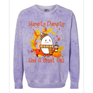 Had A Great Fall Happy Fall Yall Thanksgiving Colorblast Crewneck Sweatshirt