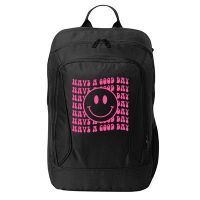 Have A Good Day Retro Smile Face Happy Face Preppy Aesthetic City Backpack