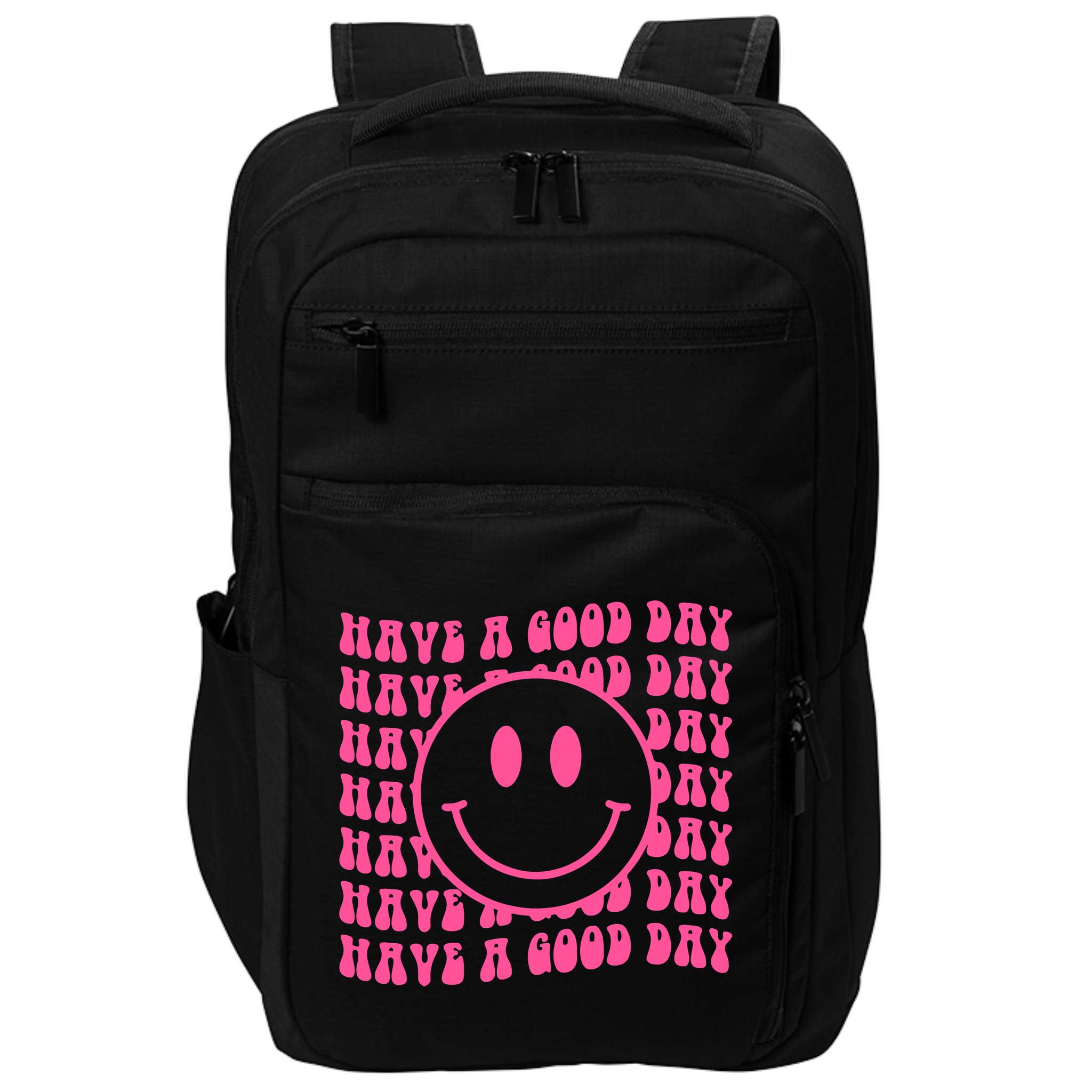 Have A Good Day Retro Smile Face Happy Face Preppy Aesthetic Impact Tech Backpack