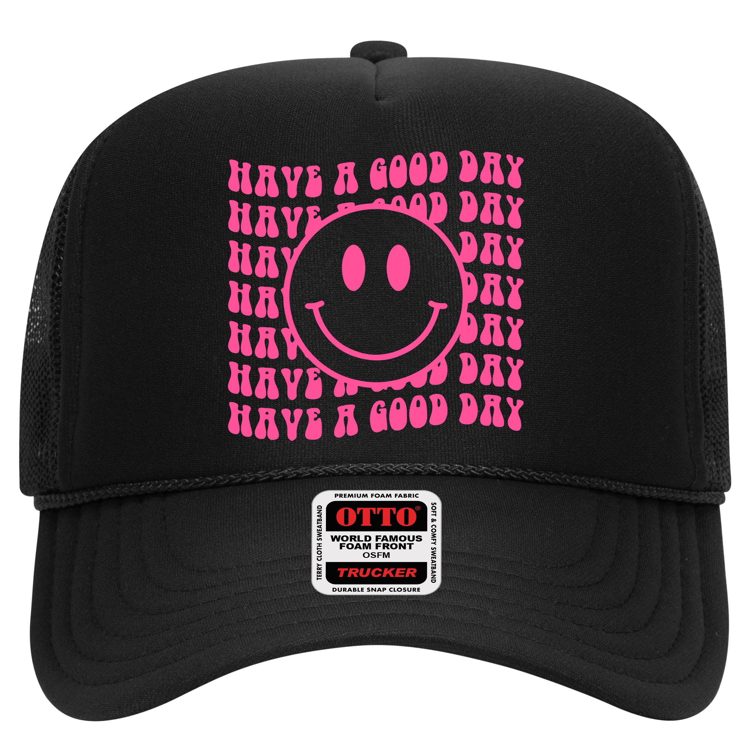 Have A Good Day Retro Smile Face Happy Face Preppy Aesthetic Hat