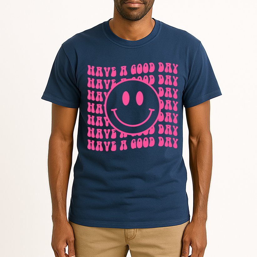 Have A Good Day Retro Smile Face Happy Face Preppy Aesthetic Tall T-Shirt