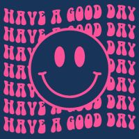 Have A Good Day Retro Smile Face Happy Face Preppy Aesthetic 16 in Basic Backpack