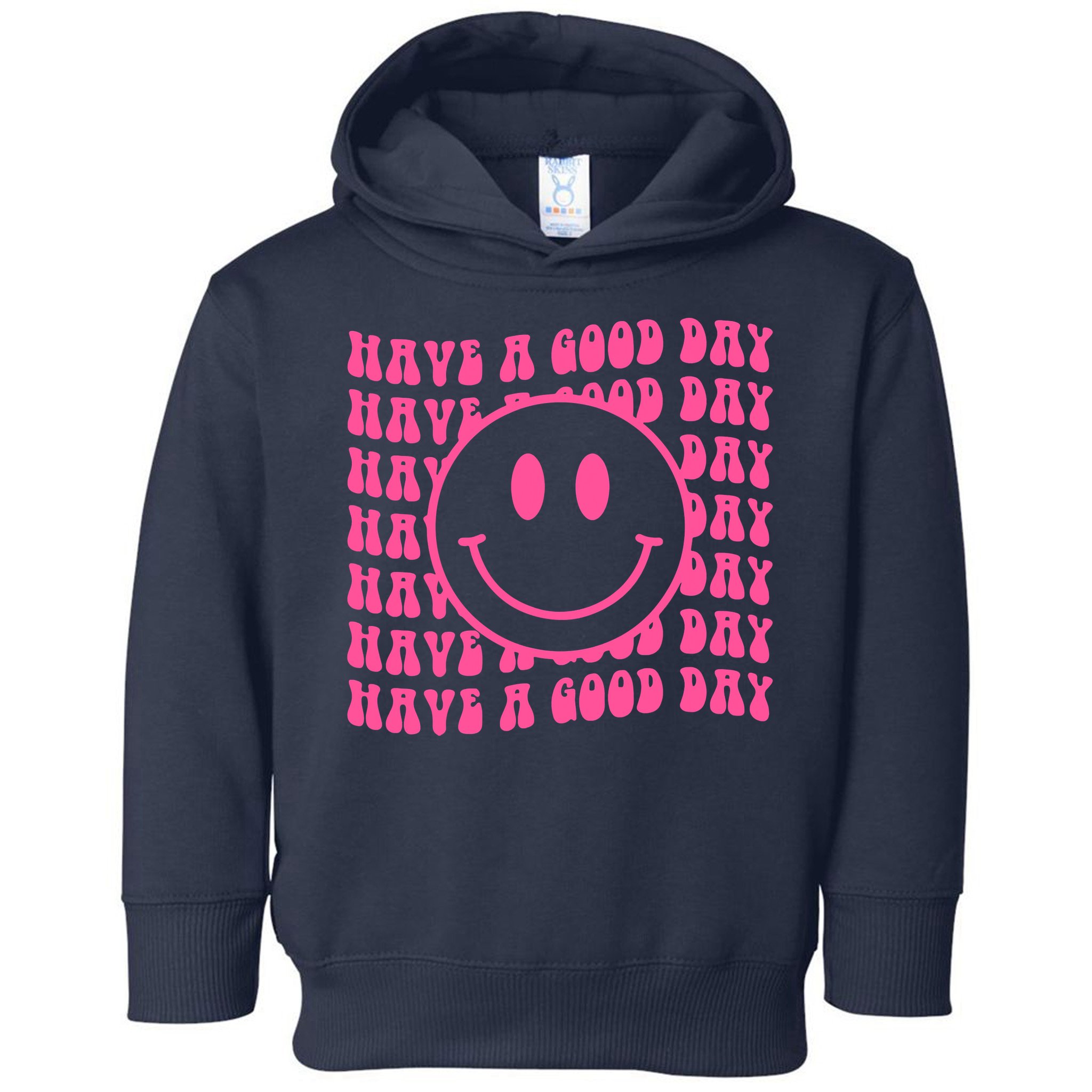 Have A Good Day Retro Smile Face Happy Face Preppy Aesthetic Toddler Hoodie