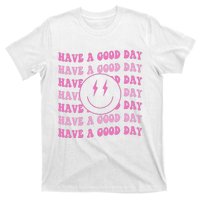 Have A Good Day Pink Smile Face Preppy Aesthetic Trendy T-Shirt