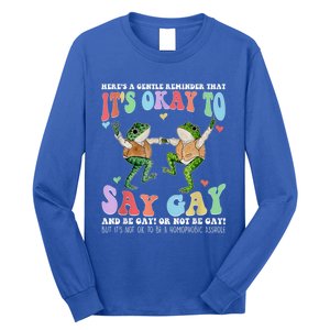 HereS A Gentle Reminder That ItS Okay To Say Lgbt Gift Long Sleeve Shirt