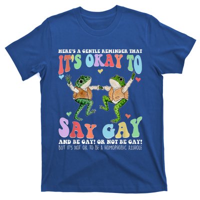 HereS A Gentle Reminder That ItS Okay To Say Lgbt Gift T-Shirt