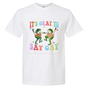 HereS A Gentle Reminder That ItS Okay To Say Lgbt Gift Garment-Dyed Heavyweight T-Shirt