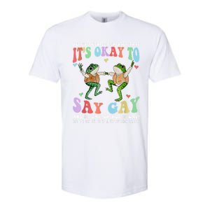 HereS A Gentle Reminder That ItS Okay To Say Lgbt Gift Softstyle CVC T-Shirt