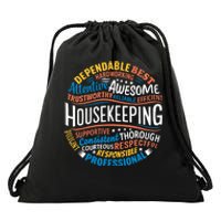 Housekeeping Appreciation Gifts Environmental Services Week Drawstring Bag