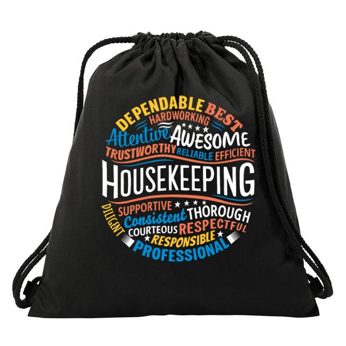 Housekeeping Appreciation Gifts Environmental Services Week Drawstring Bag