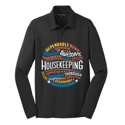 Housekeeping Appreciation Gifts Environmental Services Week Silk Touch Performance Long Sleeve Polo