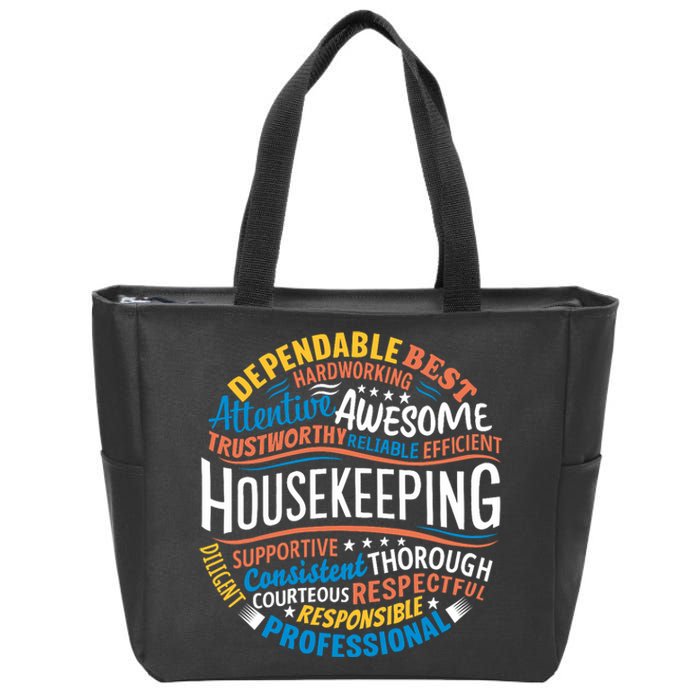 Housekeeping Appreciation Gifts Environmental Services Week Zip Tote Bag