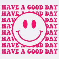 Have A Good Day Pink Smile Face Preppy Aesthetic Trendy Long Sleeve Shirt