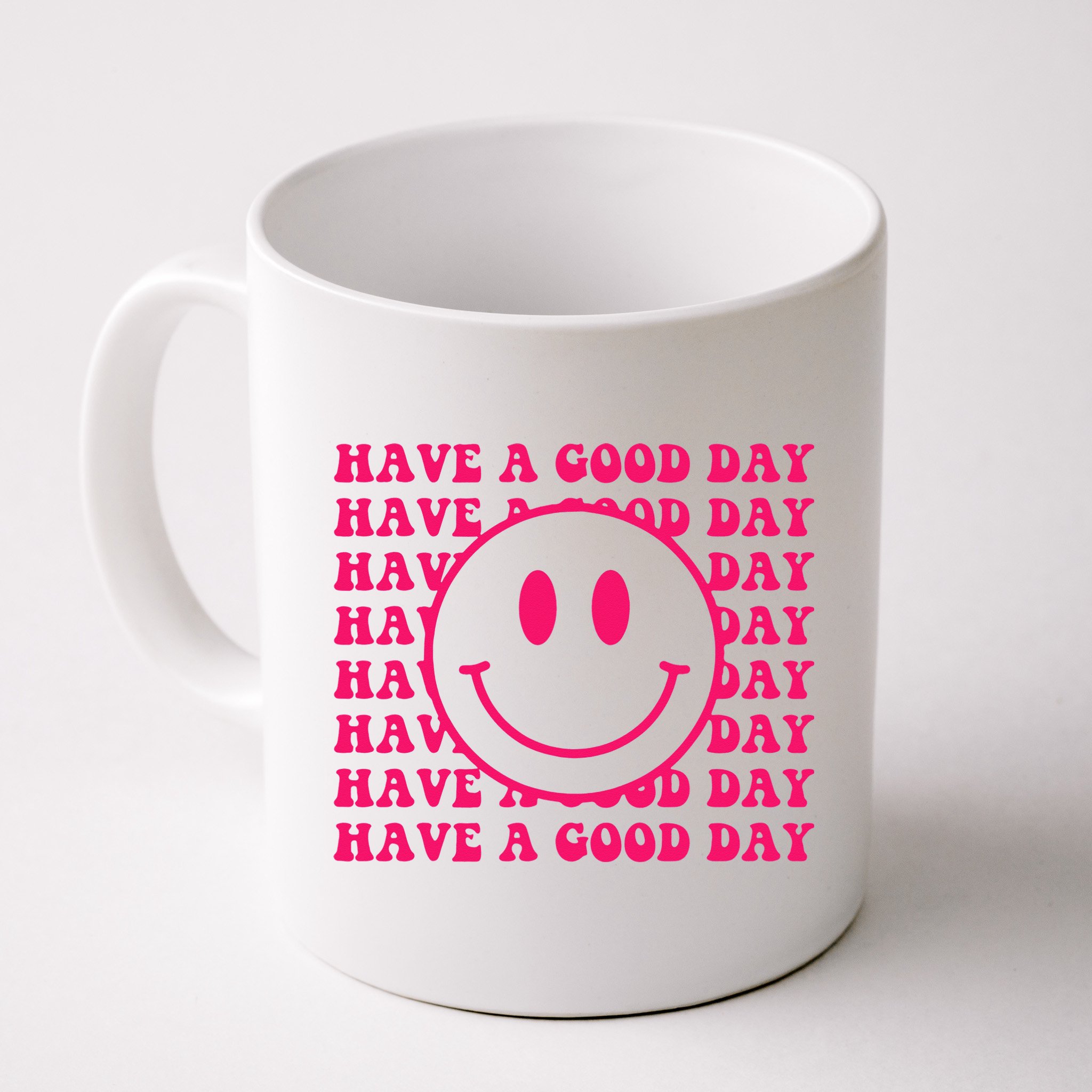 Have A Good Day Pink Smile Face Preppy Aesthetic Trendy Mug