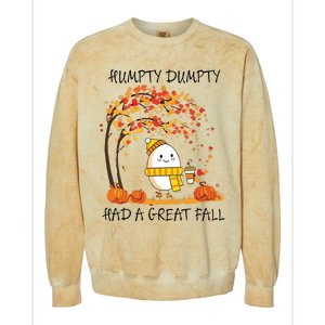 Had A Great Fall Funny Egg Thanksgiving Autumn Colorblast Crewneck Sweatshirt