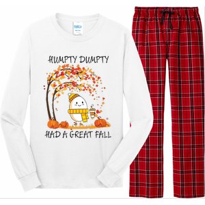 Had A Great Fall Funny Egg Thanksgiving Autumn Long Sleeve Pajama Set