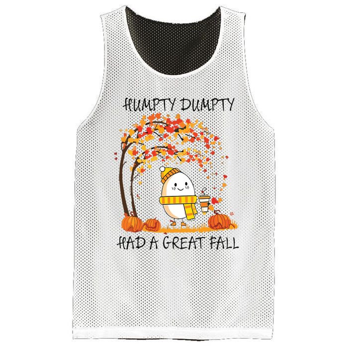 Had A Great Fall Funny Egg Thanksgiving Autumn Mesh Reversible Basketball Jersey Tank