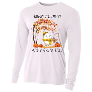 Had A Great Fall Funny Egg Thanksgiving Autumn Cooling Performance Long Sleeve Crew