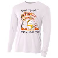 Had A Great Fall Funny Egg Thanksgiving Autumn Cooling Performance Long Sleeve Crew