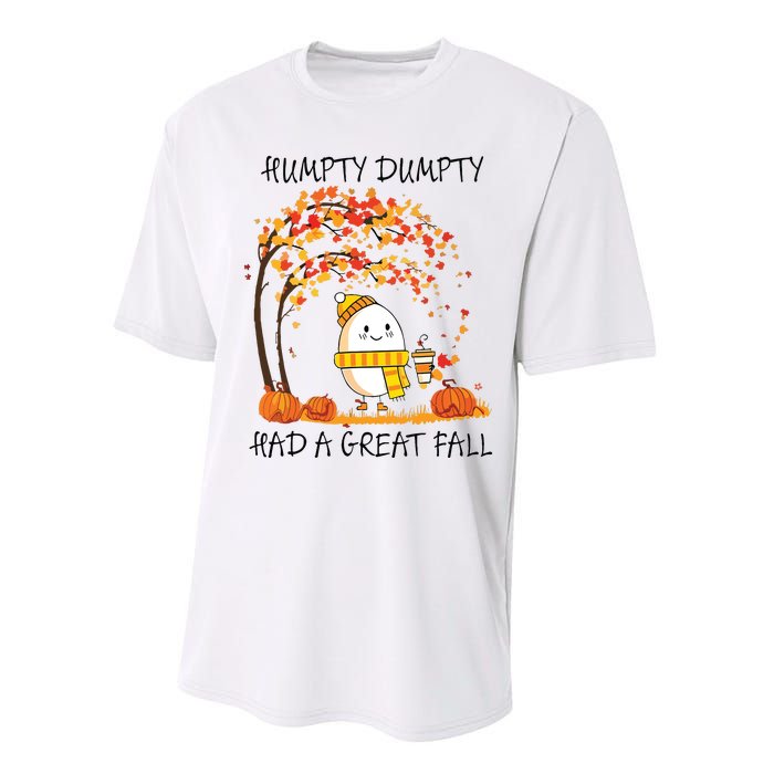 Had A Great Fall Funny Egg Thanksgiving Autumn Performance Sprint T-Shirt