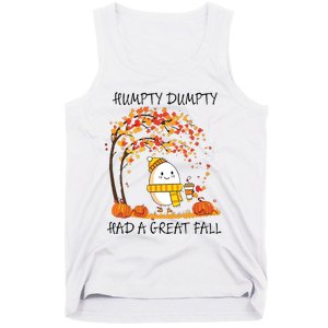 Had A Great Fall Funny Egg Thanksgiving Autumn Tank Top