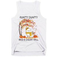 Had A Great Fall Funny Egg Thanksgiving Autumn Tank Top