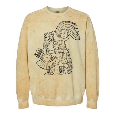 Huitzilopochtli Aztec God Aztec Mythology Mayan Sun War God Colorblast Crewneck Sweatshirt