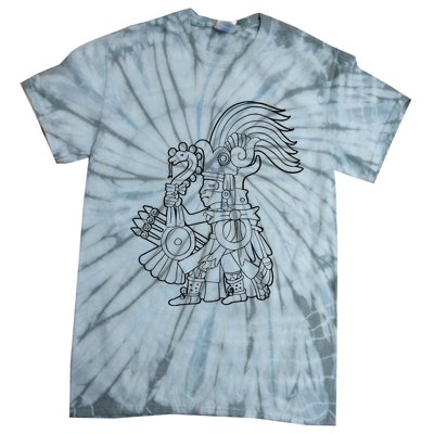 Huitzilopochtli Aztec God Aztec Mythology Mayan Sun War God Tie-Dye T-Shirt