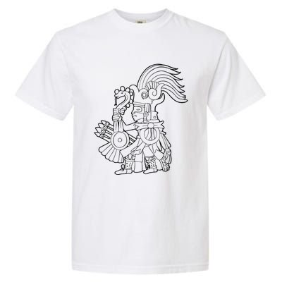 Huitzilopochtli Aztec God Aztec Mythology Mayan Sun War God Garment-Dyed Heavyweight T-Shirt