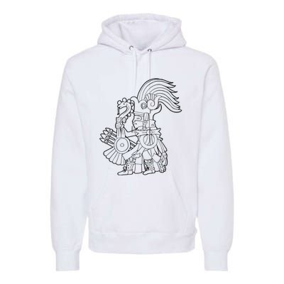 Huitzilopochtli Aztec God Aztec Mythology Mayan Sun War God Premium Hoodie