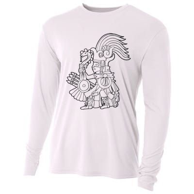 Huitzilopochtli Aztec God Aztec Mythology Mayan Sun War God Cooling Performance Long Sleeve Crew