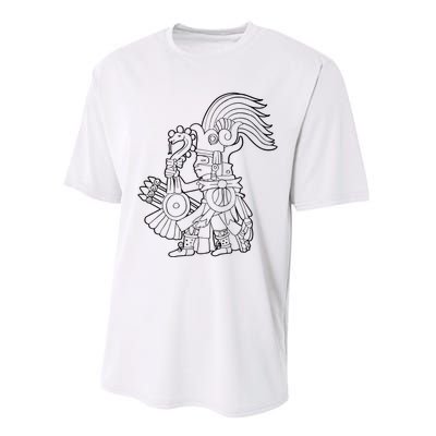 Huitzilopochtli Aztec God Aztec Mythology Mayan Sun War God Performance Sprint T-Shirt