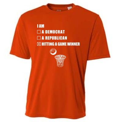 Hitting A Game Winner Gift Player Hoops Streetball Basketball Gift Cooling Performance Crew T-Shirt