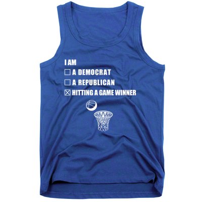 Hitting A Game Winner Gift Player Hoops Streetball Basketball Gift Tank Top