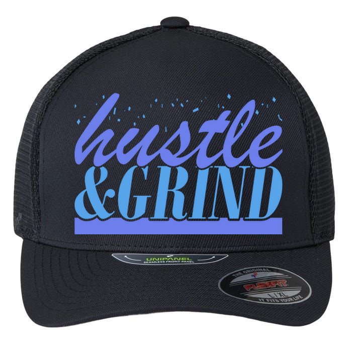 Hustle And Grind Flexfit Unipanel Trucker Cap