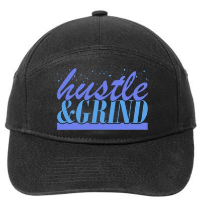 Hustle And Grind 7-Panel Snapback Hat