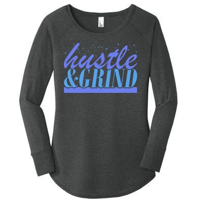 Hustle And Grind Women's Perfect Tri Tunic Long Sleeve Shirt