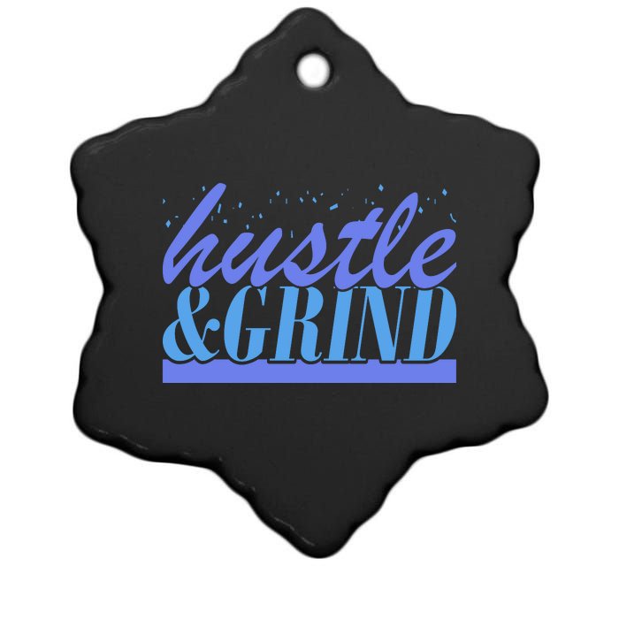 Hustle And Grind Ceramic Star Ornament