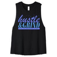 Hustle And Grind Women's Racerback Cropped Tank