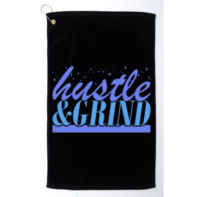 Hustle And Grind Platinum Collection Golf Towel