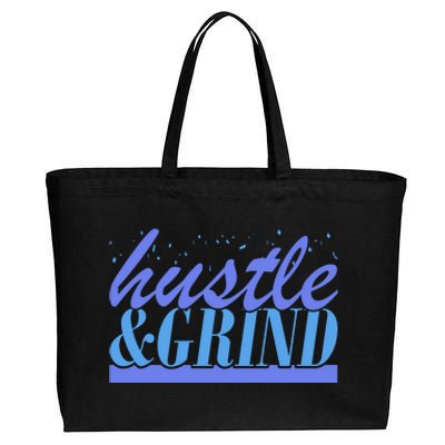 Hustle And Grind Cotton Canvas Jumbo Tote