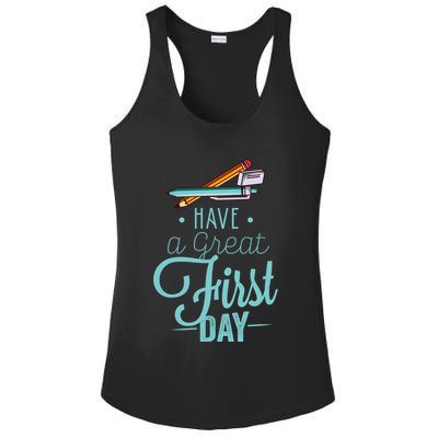 Have A Great First Day Back To School Ladies PosiCharge Competitor Racerback Tank