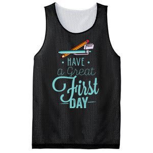 Have A Great First Day Back To School Mesh Reversible Basketball Jersey Tank