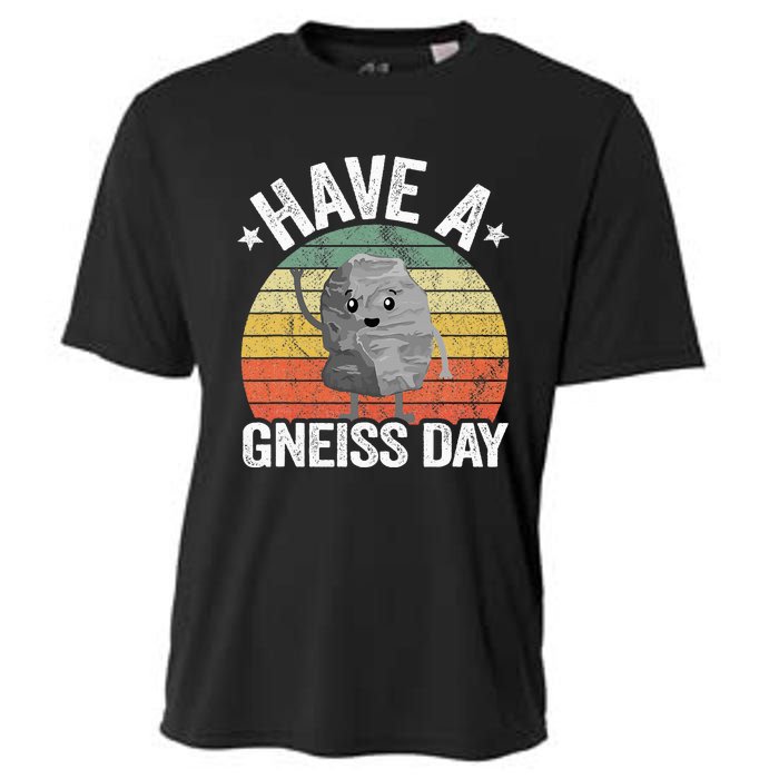 Have A Gneiss Day Geology Pun Rock Collector Geologist Cooling Performance Crew T-Shirt