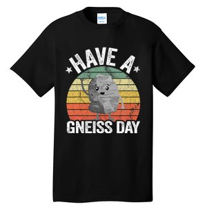 Have A Gneiss Day Geology Pun Rock Collector Geologist Tall T-Shirt